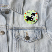Kuro Shiba Inu HundeCartoon Button (Beispiel)