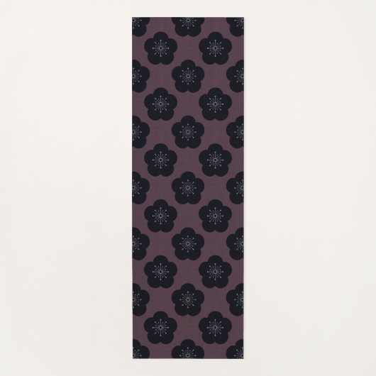 KURO UME - Bold-Bordeaux Yogamatte (Vorderseite)