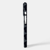 KURO UME - Seamless - Gray Case-Mate iPhone Hülle (Rückseite / Links)
