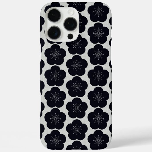 KURO UME - Seamless - White Case-Mate iPhone Hülle (Rückseite)