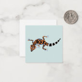 Kuroiwa's Ground Gecko - bedrohte Trivialkarte Mitteilungskarte (Vorderseite/Rückseite Beispiel)