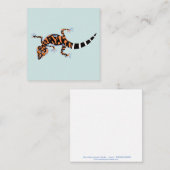 Kuroiwa's Ground Gecko - bedrohte Trivialkarte Mitteilungskarte (Vorne/Hinten)