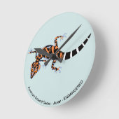 Kuroiwa's Ground GECKO - gefährdete Arten Runde Wanduhr (Winkel)