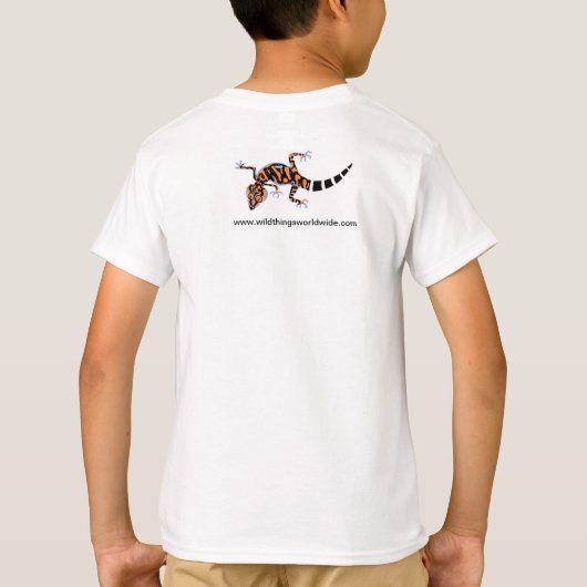 Kuroiwa's Ground GECKO - Wildlife warrior - Boys T-Shirt (Rückseite)