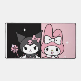 kuromi and my melody aesthetic schreibtischunterlage