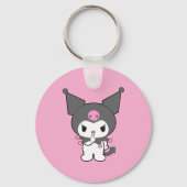 Kuromi doppelseitiger Aluminium-Schlüsselanhänger Schlüsselanhänger (Rückseite)