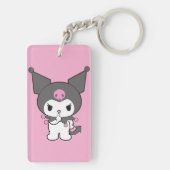 Kuromi Double-Sided Acrylic Keychain | Cute Sanrio Schlüsselanhänger (Rückseite)