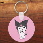 Kuromi Double-Sided Aluminium Keychain Schlüsselanhänger (Vorderseite)