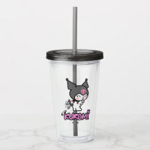 Kuromi Tumbler Wrap für transparenten Becher | Süß