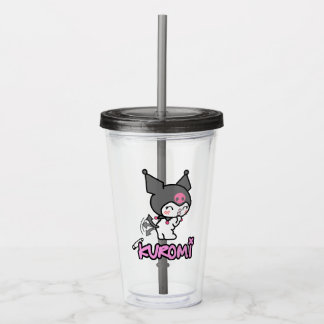 Kuromi Tumbler Wrap für transparenten Becher | Süß