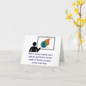 Kurs in gutem Wasser - Zitat zum Klimawandel Karte (Gelbe Blume)