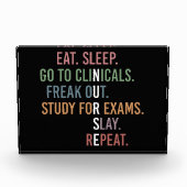 Kurschüler der Funny Nursing School Future Nurse Fotoblock (Vorderseite)