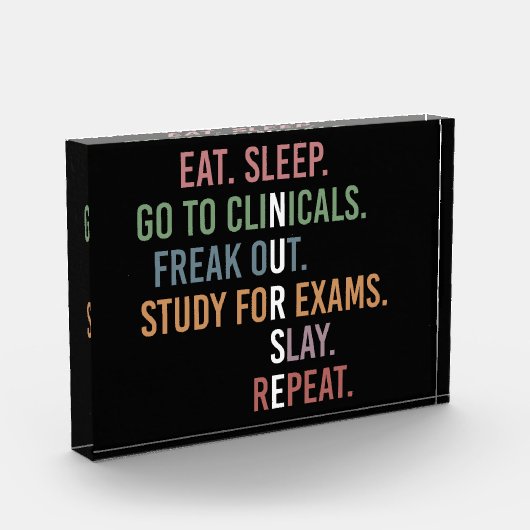 Kurschüler der Funny Nursing School Future Nurse Fotoblock (Links)