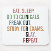 Kurschüler der Funny Nursing School Future Nurse Mousepad (Vorne)