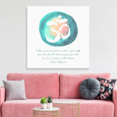 Kurse für die Wasserfarbe Om YOGA Medizin Leinwanddruck (Insitu (Wohnzimmer))