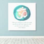 Kurse für die Wasserfarbe Om YOGA Medizin Leinwanddruck (Insitu (Holzboden))