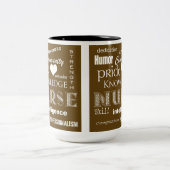 Kurse Pride Attributes/braun Zweifarbige Tasse (Mittel)