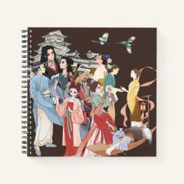 Kursierte Quests Square Spiral Notebook Notizblock