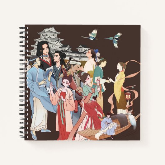 Kursierte Quests Square Spiral Notebook Notizblock (Vorderseite)