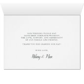 kursiv | Foto Collage Hochzeit Dankeschön Karte (Innenansicht Horizontal (Unten))