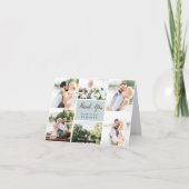 kursiv | HochzeitsfotoCollage Dankeskarte (Vorderseite)