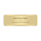 Kursiv Italienischer Text Schriftart Gold Template (Vorne)