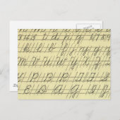 kursiv postkarte (Vorne/Hinten)