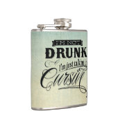 Kursive Gespräche Flachmann (Rechts)