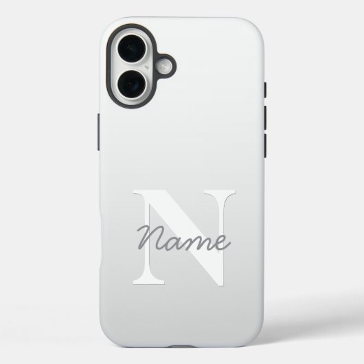 Kursiver Name oder anderer Text mit Monogramm | Fa Case-Mate iPhone Hülle (Rückseite)