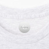 Kursiver Name oder anderer Text mit Monogramm | Fa Etiketten (Befestigt)