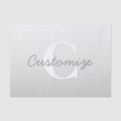 Kursiver Name oder anderer Text mit Monogramm | Fa Seidenpapier (Vorderseite)