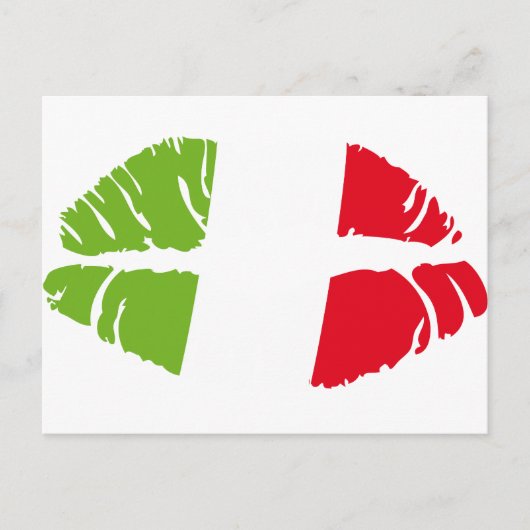 Kursivkuss Postkarte (Vorderseite)