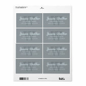 Kursivmit Monogramm Rücksendeadresse des namen-| (Vorne)