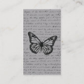 Kursivschmetterlings-Visitenkarte Visitenkarte (Rückseite)
