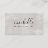 Kursivschrift | Einfache Textur Visitenkarte (Vorderseite)