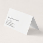 Kursivschrift | Gold gebürstet Visitenkarten (Rückseite)