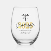 Kursklasse 2025 weinglas ohne stiel (Vorderseite)