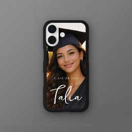 KURSKLASSE 2026  |  BLACK EDGE-Handyhülle mit Name iPhone 16 Hülle