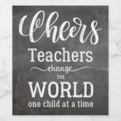 Kurskorb für Lehrer Weinetikett (Einzelnes Label)