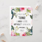 Kurskostenvoranschlag Vielen Dank Karte (Vorderseite/Rückseite Beispiel)