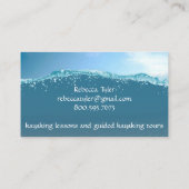 Kursleiter oder Reiseführer Visitenkarte (Rückseite)