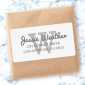 Kursname | MIT MONOGRAMM RÜCKSENDEADRESSE