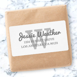 Kursname | MIT MONOGRAMM RÜCKSENDEADRESSE