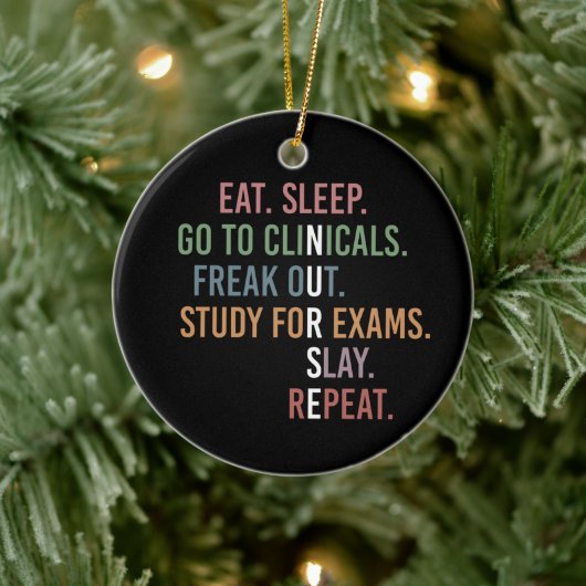 Kursschüler Future Nurse RN Geschenke Keramik Ornament (Baum)