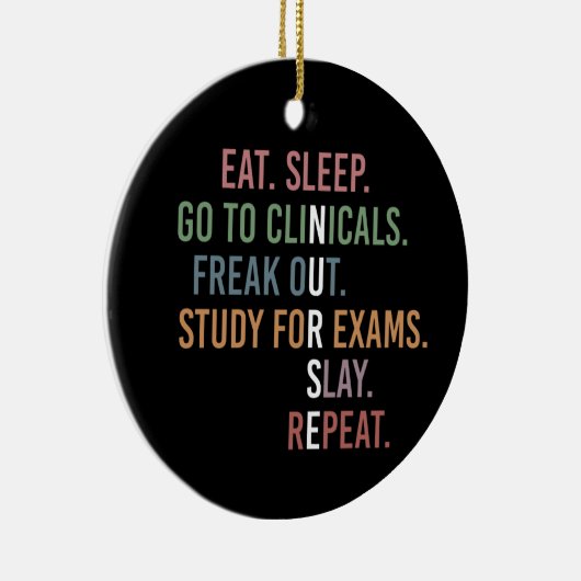 Kursschüler Future Nurse RN Geschenke Keramik Ornament (Rechts)