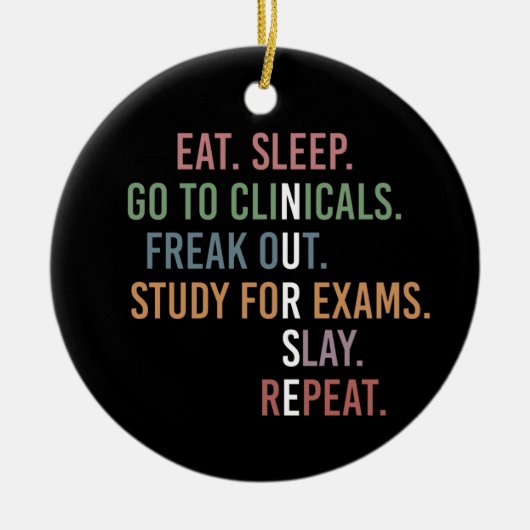 Kursschüler Future Nurse RN Geschenke Keramik Ornament (Vorne)