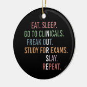 Kursschüler Future Nurse RN Geschenke Keramik Ornament (Links)