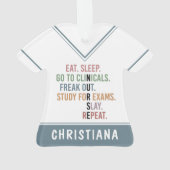 Kursschüler Future Nurse RN Geschenke Ornament (Rückseite)