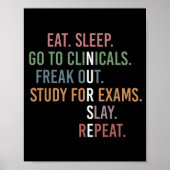 Kursschüler Future Nurse RN Geschenke Poster (Vorne)