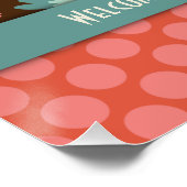 Kursvorratslehrer Hübsche Blumenklasse Poster (Ecke)